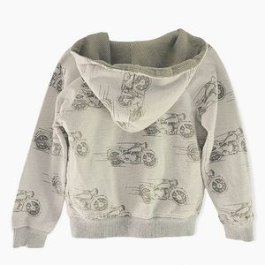 Hudson 3T Motorcycle Graphic Zip-up Hooded Toddler Sweater by Hudson | 3/$15